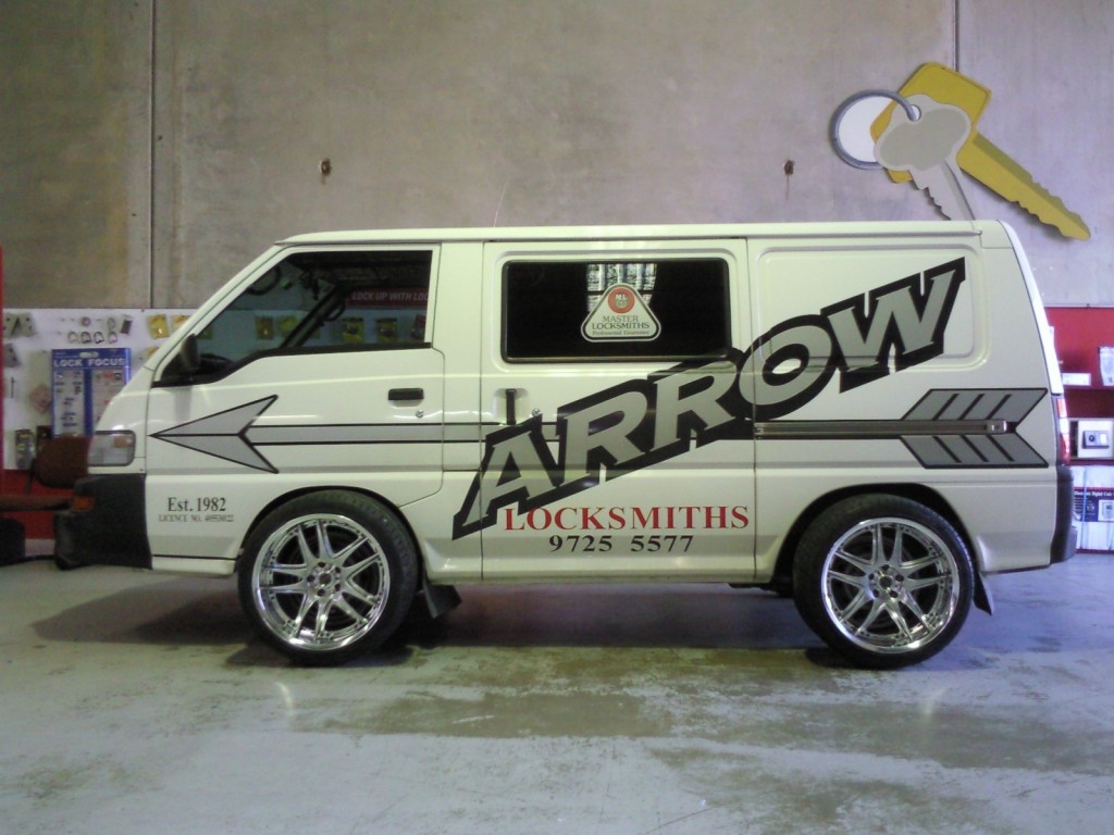 Arrow Locksmiths has a fleet of Mobile Workshop vans.